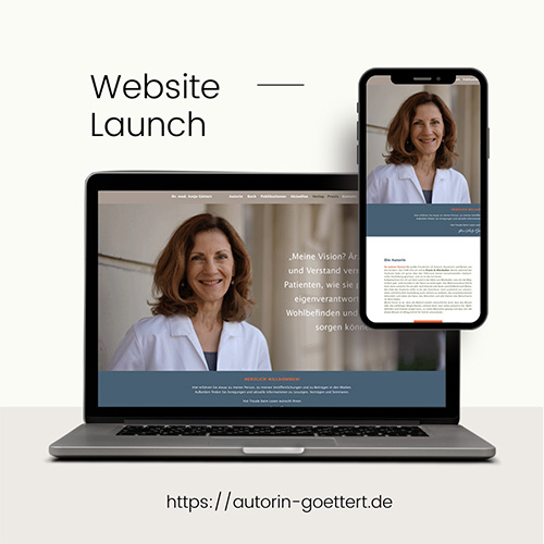 Launch Website Dr. Antje Göttert_Friedewald Grafikdesign